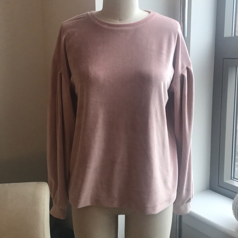 Velvet sweatshirt